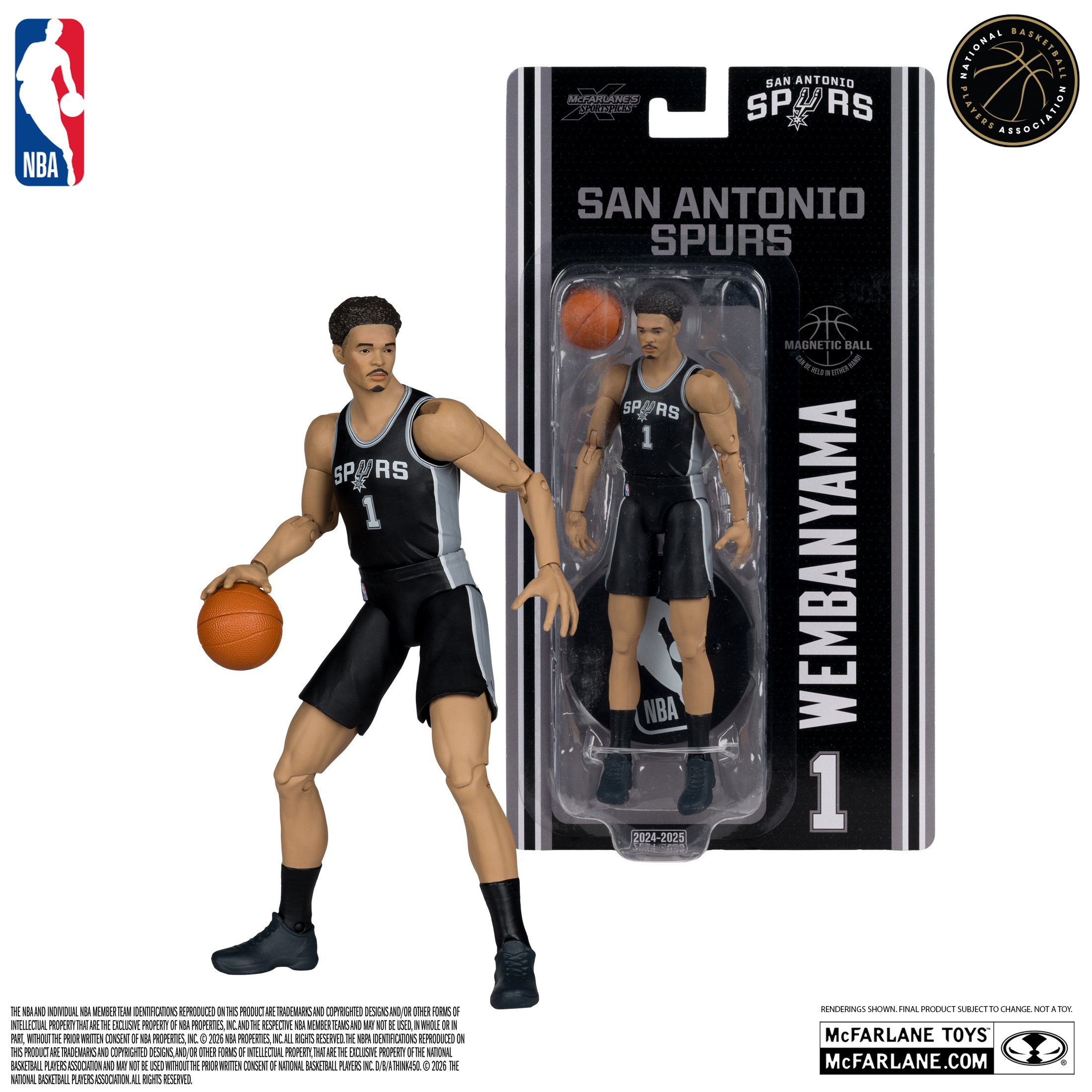 Figurine - Victor Wembanyama (san Antonio Spurs) -  NBA Articulated Figures